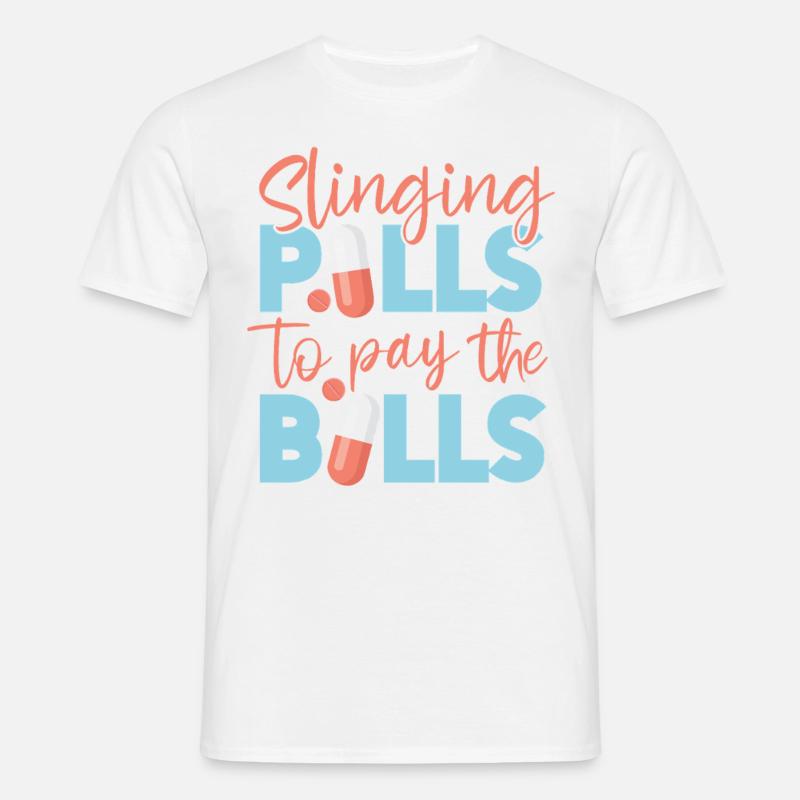 Pharmacy Tech Technician - Männer T-Shirt - Weiß