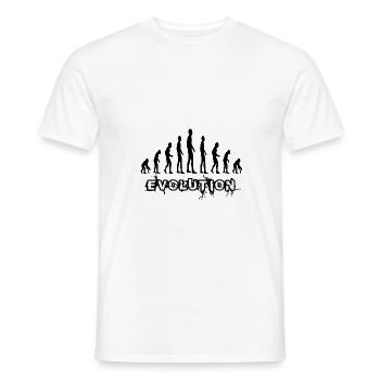 Évolution - T-shirt homme - blanc - Devant - AI Model Male 178 dark (178cm)