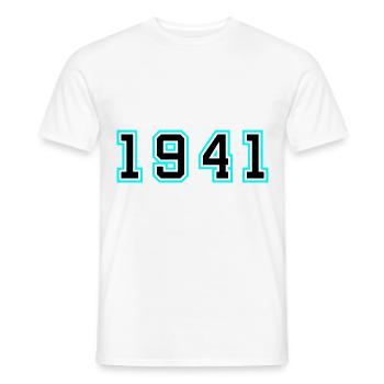 1941 Year Birthday - Men's T-Shirt - white - Front - AI Model Male 178 dark (178cm)