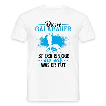 L’agriculteur paysagiste est le seul jardinier paysagiste - T-shirt homme - blanc - Devant - AI Model Male 178 dark (178cm)