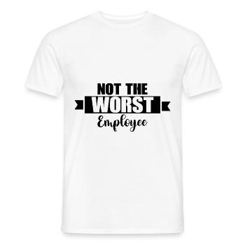 Pas le pire employé 4 - T-shirt homme - blanc - Devant - AI Model Male 178 dark (178cm)