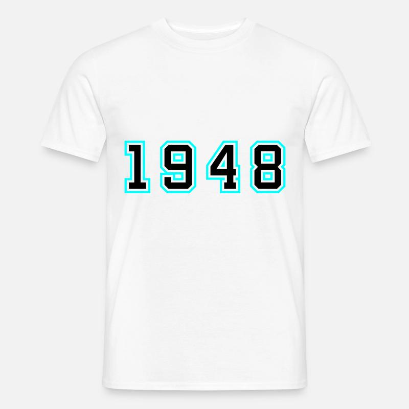 1948 Jahr Geburtstag - Männer T-Shirt - Weiß