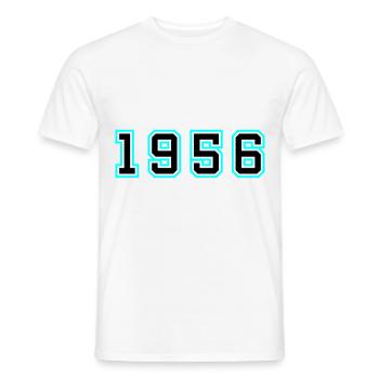 1956 Year Birthday - Men's T-Shirt - white - Front - AI Model Male 178 dark (178cm)