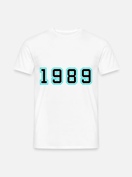 1989 Year Birthday - Men's T-Shirt - white