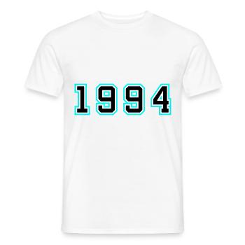 1994 Year Birthday - Men's T-Shirt - white - Front - AI Model Male 178 dark (178cm)