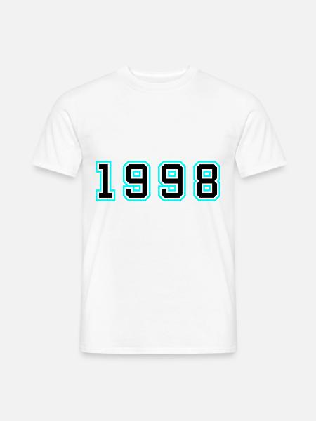 1998 Year Birthday - Men's T-Shirt - white