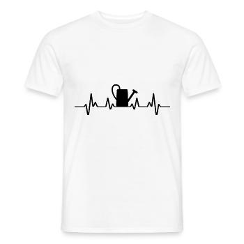Ecg Heartbeat Graphic Gardening Gardener Horticult - Männer T-Shirt - Weiß - Vorne - AI Model Male 178 dark (178cm)