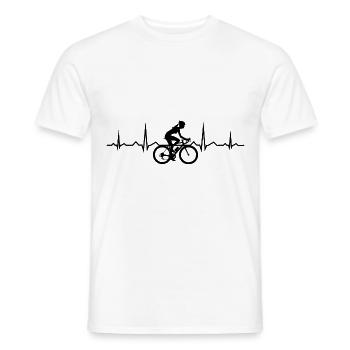 Cyclisme VTT Vélo VTT Vélo Vélo - T-shirt homme - blanc - Devant - AI Model Male 178 dark (178cm)