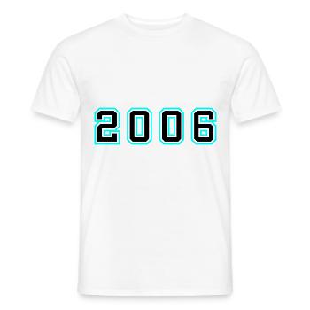 2006 Year Birthday - Men's T-Shirt - white - Front - AI Model Male 178 dark (178cm)