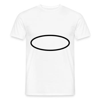 Icônes de cercle ovale - T-shirt homme - blanc - Devant - AI Model Male 178 dark (178cm)