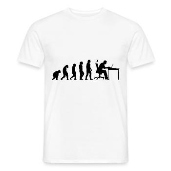 Evolution Of Man Coding Software Developer Program - Männer T-Shirt - Weiß - Vorne - AI Model Male 178 dark (178cm)