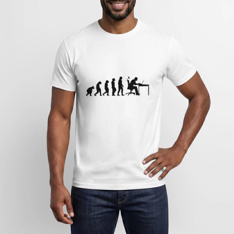 Evolution Of Man Coding Software Developer Program Männer T-Shirt