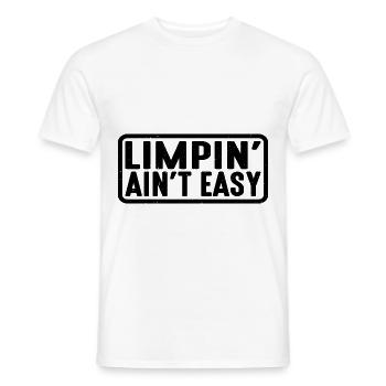 Limpin' Ain't Easy 23 - Men's T-Shirt - white - Front - AI Model Male 178 dark (178cm)