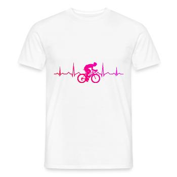 Road Bike Road Bike Road Bike Men Women Road Bike - Men's T-Shirt - white - Front - AI Model Male 178 dark (178cm)