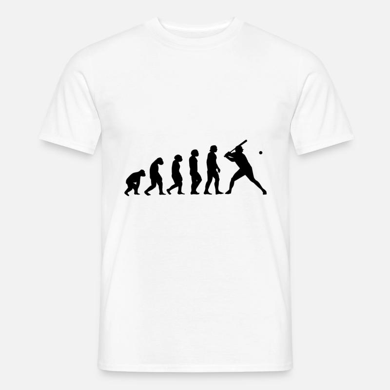Baseball Witzig Lustig - Männer T-Shirt - Weiß