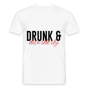 Drunk And Disorderly 3 - Männer T-Shirt - Weiß - Vorne - AI Model Male 178 dark (178cm)