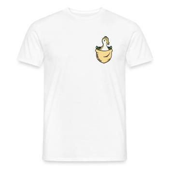 Baby Duck Outfit - Men's T-Shirt - white - Front - AI Model Male 178 dark (178cm)