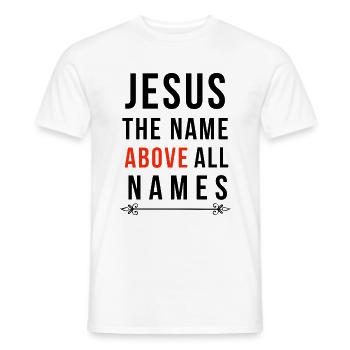 Jesus Jesus Jesus Christlich Christlich Christlich - Männer T-Shirt - Weiß - Vorne - AI Model Male 178 dark (178cm)