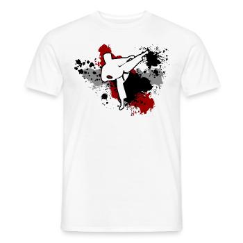 Karaté Temps Libre Cadeau Karatéka Sport de Combat - T-shirt homme - blanc - Devant - AI Model Male 178 dark (178cm)