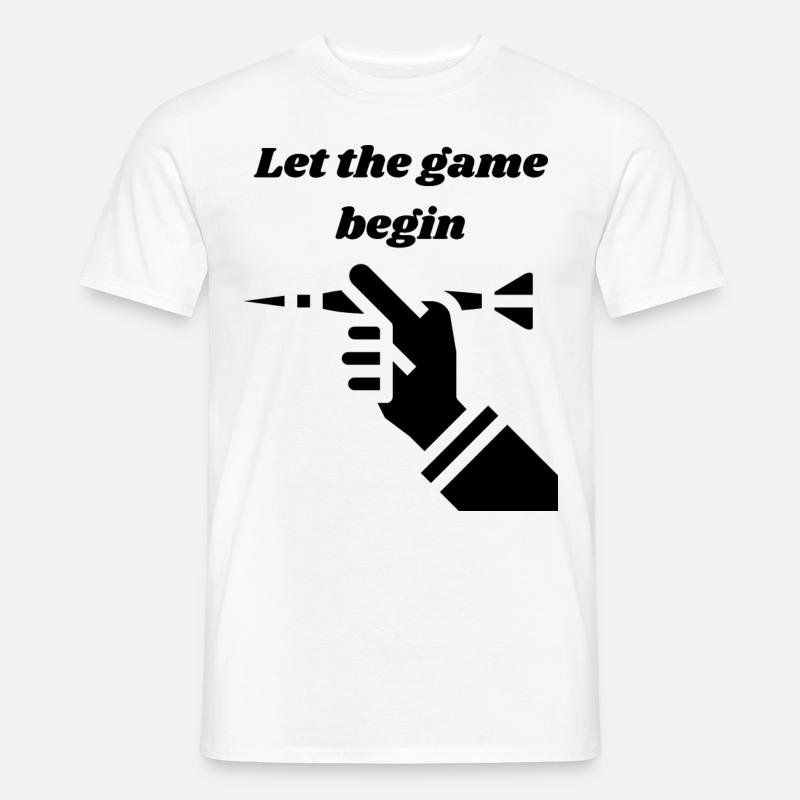 Let the game begin - Männer T-Shirt - Weiß