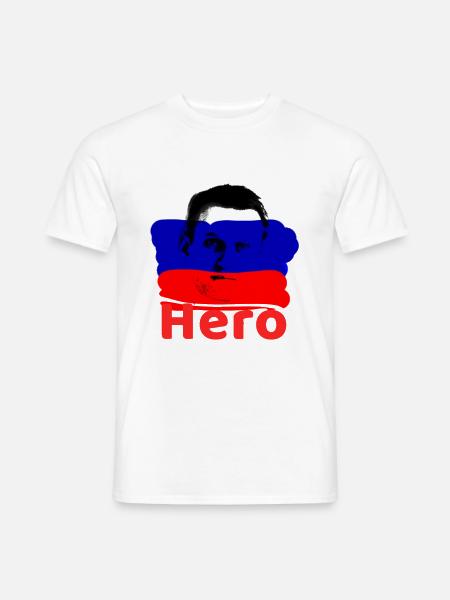 Nawalny,hero, Russland, rip - Männer T-Shirt - Weiß