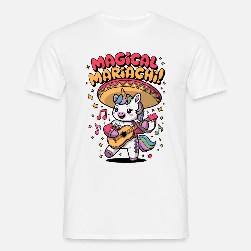 Mariachi magique - T-shirt Homme - blanc