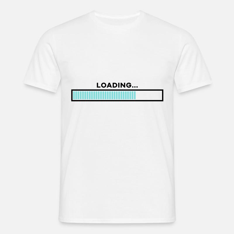Loading Balken personalisierbar - Männer T-Shirt - Weiß