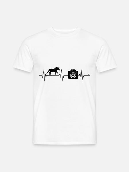 Pferdefotografie Reiten Herzschlag Foto - Männer T-Shirt - Weiß