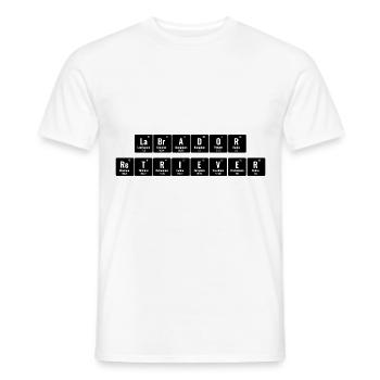 Periodisches System der Elemente Labrador Retriever La - Männer T-Shirt - Weiß - Vorne - AI Model Male 178 dark (178cm)