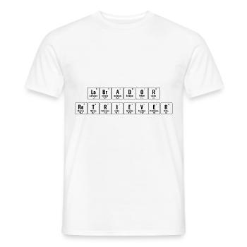 Periodisches System der Elemente Labrador Retriever La - Männer T-Shirt - Weiß - Vorne - AI Model Male 178 dark (178cm)