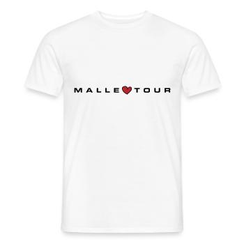 Malle Tour Coeur - T-shirt homme - blanc - Devant - AI Model Male 178 dark (178cm)