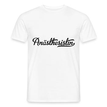anesthetist - Men's T-Shirt - white - Front - AI Model Male 178 dark (178cm)