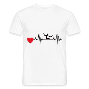 Dirigenten Herzschlag Dirigent Musiker EKG Musik - Männer T-Shirt - Weiß - Vorne - AI Model Male 178 dark (178cm)