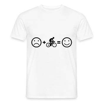 Vélo de route pour femmes Vélo de route - T-shirt homme - blanc - Devant - AI Model Male 178 dark (178cm)