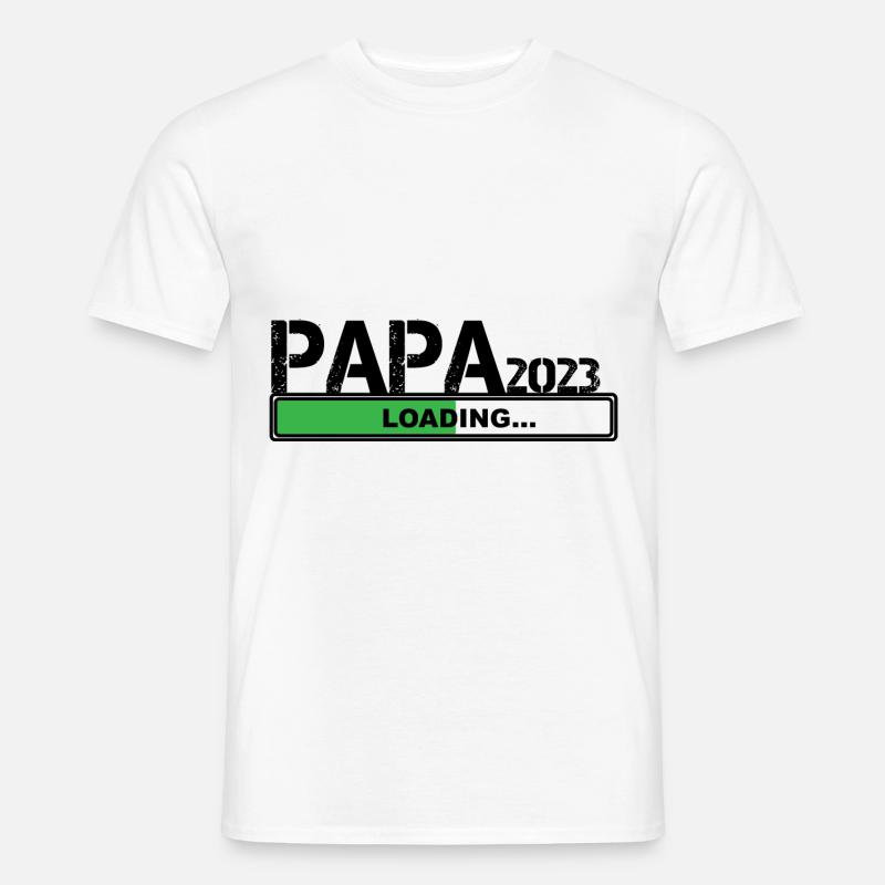 Papa 2023 loading - Männer T-Shirt - Weiß