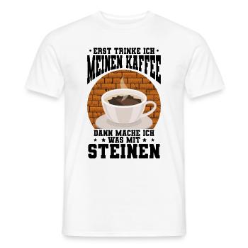 Maurer - Männer T-Shirt - Weiß - Vorne - AI Model Male 178 dark (178cm)