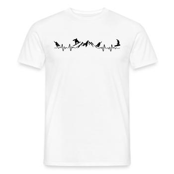 Snowboard - Männer T-Shirt - Weiß - Vorne - AI Model Male 178 dark (178cm)