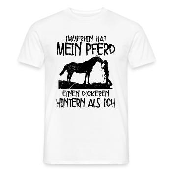 Pferde - Männer T-Shirt - Weiß - Vorne - AI Model Male 178 dark (178cm)