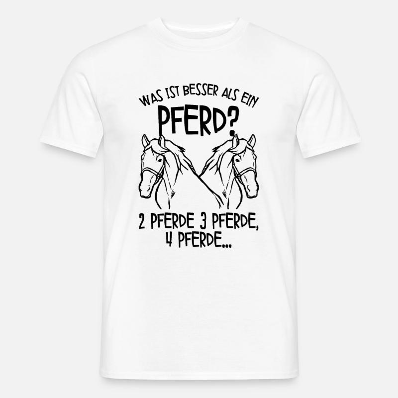 Pferde - Männer T-Shirt - Weiß