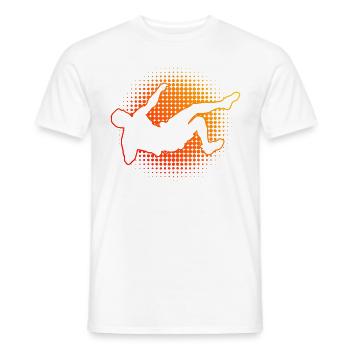 Escalade Femmes Bloc Escalade de bloc Escalade - T-shirt homme - blanc - Devant - AI Model Male 178 dark (178cm)