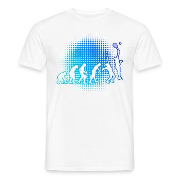 Raquette de padel Sport Paddle Court Femme Homme - T-shirt homme - blanc - Devant - AI Model Male 178 dark (178cm)