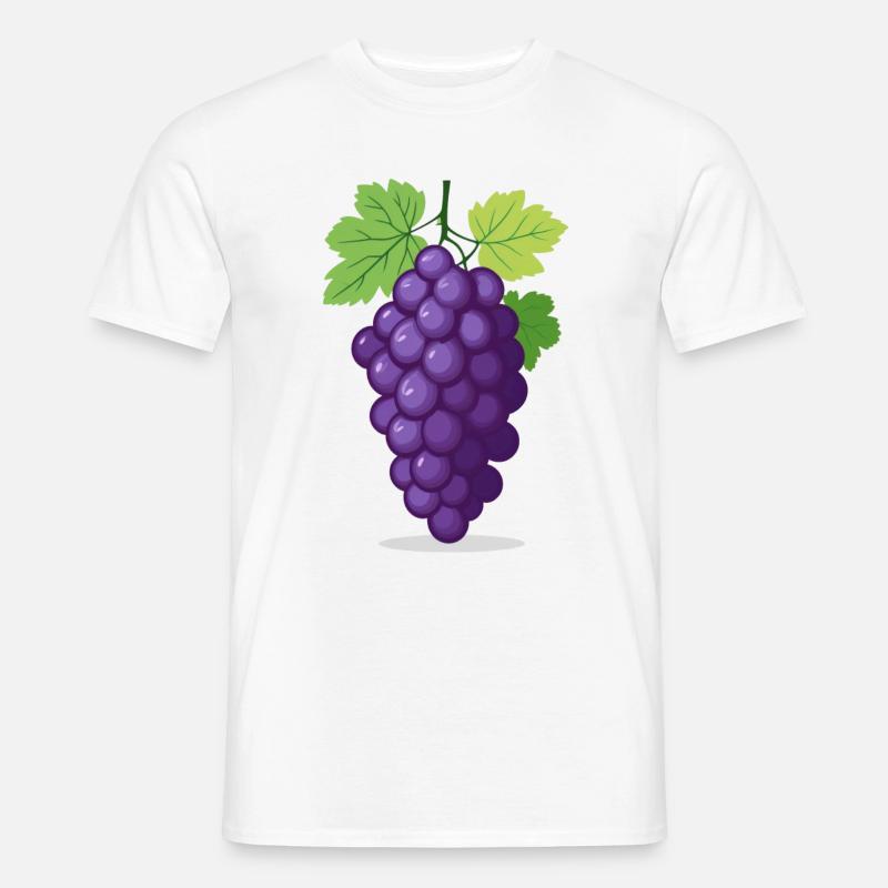 Weintrauben - Männer T-Shirt - Weiß