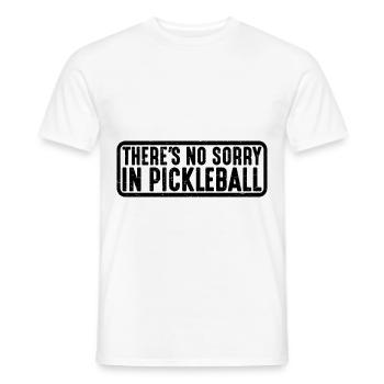 There's No Sorry In Pickleball 15 - Männer T-Shirt - Weiß - Vorne - AI Model Male 178 dark (178cm)