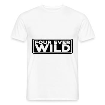 Four Ever Wild 42 - Männer T-Shirt - Weiß - Vorne - AI Model Male 178 dark (178cm)