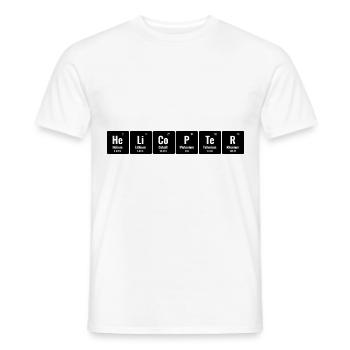 Periodisches System der Elemente Hubschrauberpilot Chop - Männer T-Shirt - Weiß - Vorne - AI Model Male 178 dark (178cm)
