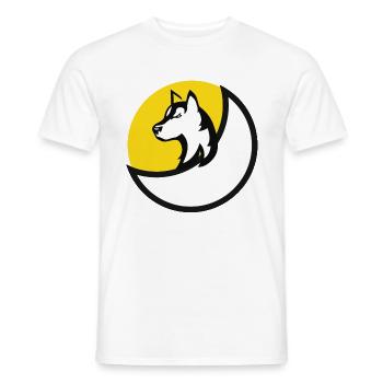 Duitse herdershond - Heren T-shirt - wit - Voor - AI Model Male 178 dark (178cm)