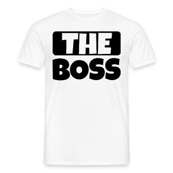 Le patron - T-shirt homme - blanc - Devant - AI Model Male 178 dark (178cm)