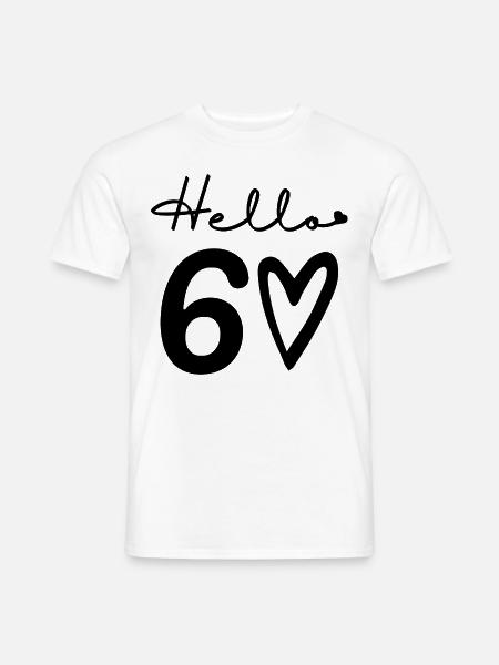 Hallo 60. 60. Geburtstag - Männer T-Shirt - Weiß