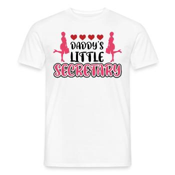 Papas kleine Sekretärin - Männer T-Shirt - Weiß - Vorne - AI Model Male 178 dark (178cm)