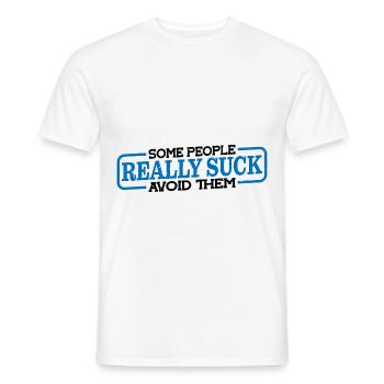 Certaines personnes sont vraiment nulles les éviter 3 - T-shirt homme - blanc - Devant - AI Model Male 178 dark (178cm)